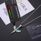 Moissanite Glow Angel Dagger Pendant – “Heaven’s Edge” Edition - The Gold Supply