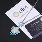 Moissanite Glow Drip Star Pendant – “Stellar Melt” Edition - Shop Gold Supply