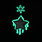 Moissanite Glow Drip Star Pendant – “Stellar Melt” Edition - The Gold Supply