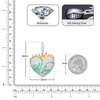 Moissanite Glow Fire Heart Pendant – “Burning Desire” Edition - Shop Gold Supply