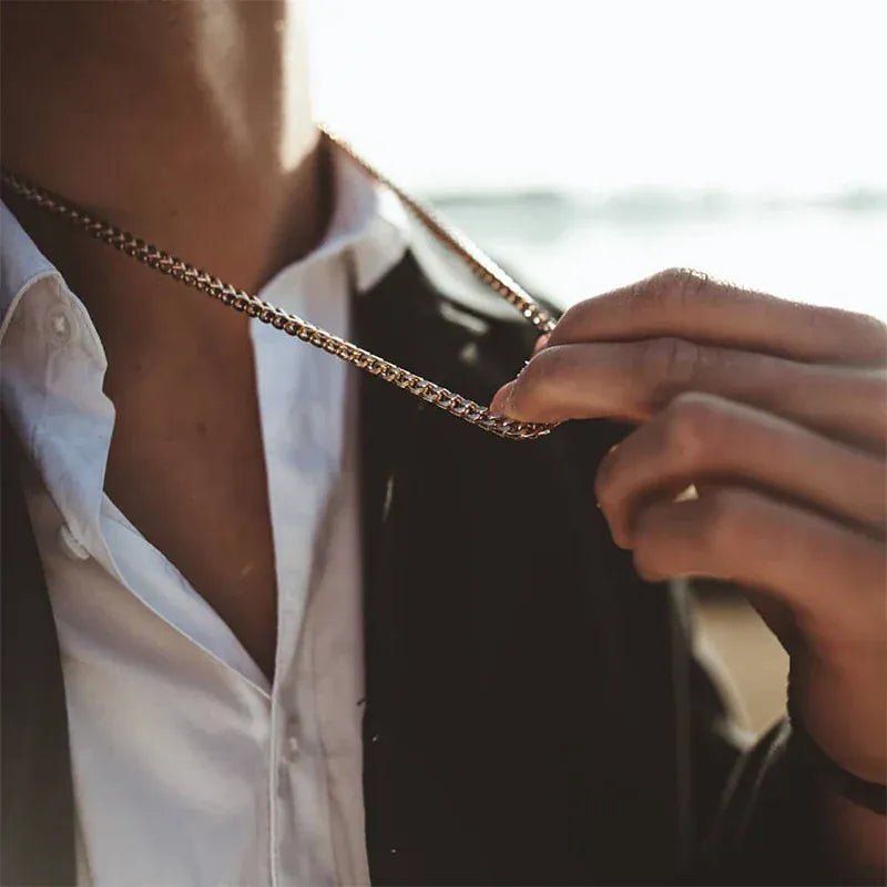 Never Tarnish 3MM Franco Chain – “Endless Flow” Edition 18 IN White Gold - Shop Gold Supply