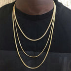 Never Tarnish 3MM Franco Chain – “Endless Flow” Edition 18 IN White Gold - Shop Gold Supply