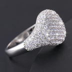 Pavé Wave Dome Ring – “Glacier Crest” Edition 6 - Shop Gold Supply