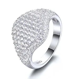 Pavé Wave Dome Ring – “Glacier Crest” Edition 6 - Shop Gold Supply