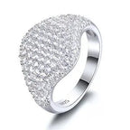 Pavé Wave Dome Ring – “Glacier Crest” Edition 6 - Shop Gold Supply