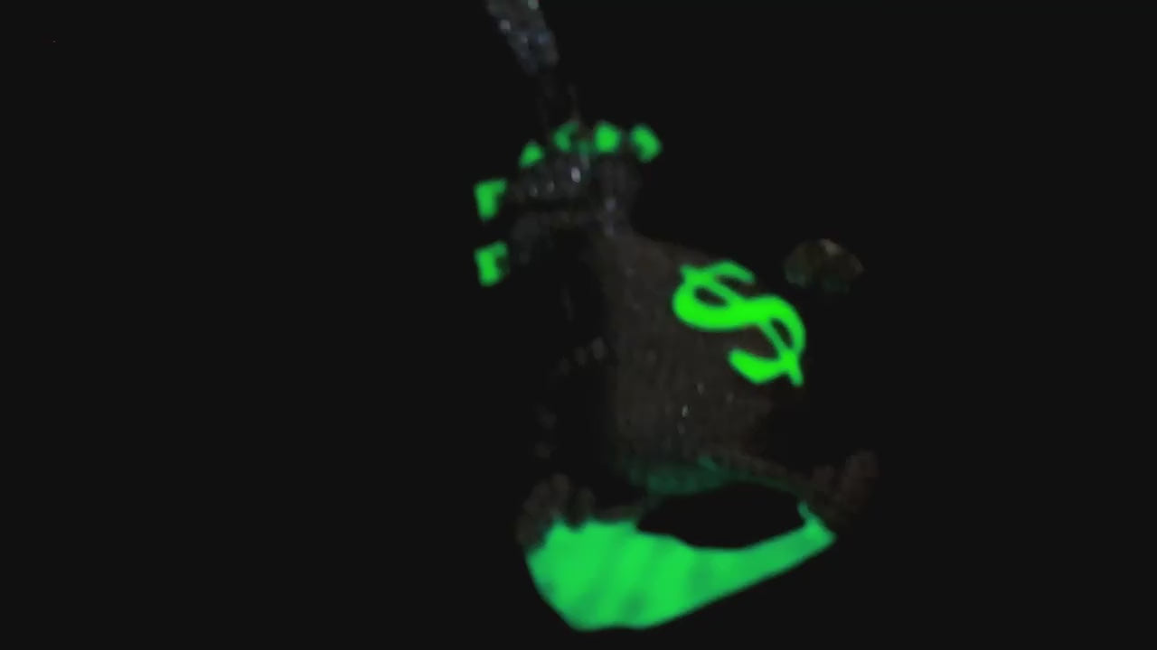 Moissanite Glow Money Bag Pendant – “Run the Bag” Edition