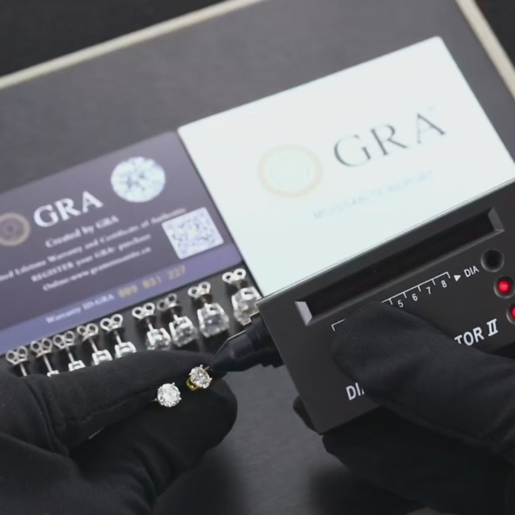 Moissanite Stud Earrings