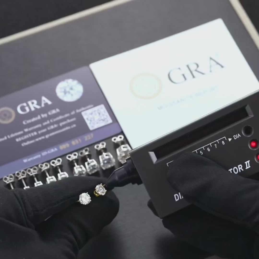 Moissanite Stud Earrings